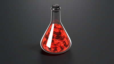 Potion 3d blender illustration