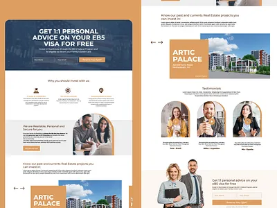 Landing page design - Investment Business 100% custom