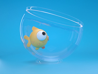 Fish 2d 3d 3d character 3d character animation after effects animation c4d character cinema 4d design fish 3d fish animation gif illustration logo loop motion design motion graphics render ui