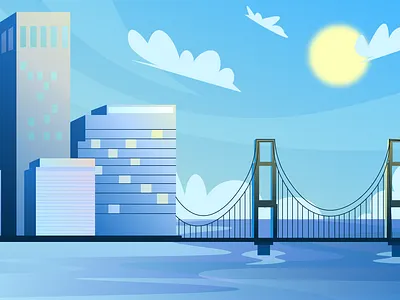 City (day-night-sunset) Scenic Illustrations background illustration beautiful background free illustrations free png pixel true