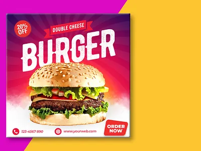 Social Media Banner Design banner design branding facebook banner food banner food banner ad graphic design instagram banner instagram template modern banner social media advertising social media design social media design banner ads social media templates