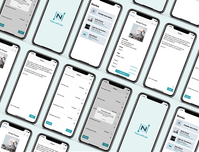 NovelUp! app design logo ui ux