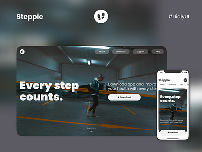 Stappie Landing Page. #DialyUI apps design figma graphic design illustration ui uidesign ux