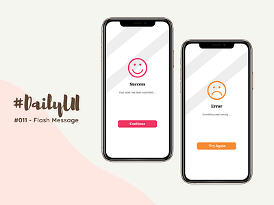 #DailyUI #011 - Flash Message