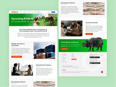 UI Exercise - Upcoming Projects [O'Reilly] concept design figma landingpage oreilly ui uidesign userinterface userinterfacedesign