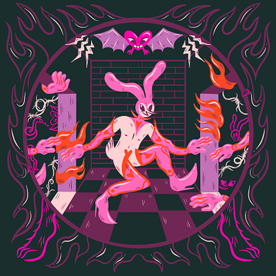 Weird Bunny character design design digital illustration illustration illustrator procreate truegritsupply