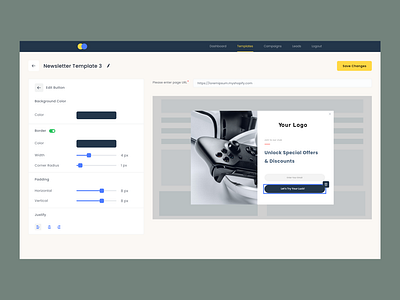 Web Template Builder 🔥 app black builder design design tool editor interface software template ui ui design ux web yellow