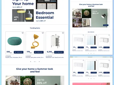 Homzmart Re-Design adobe xd illustration ui ui design
