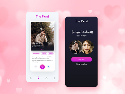 Dating app datingapp figma love uichallenge uidesign