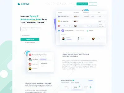 SAAS Landing Page administration app design illustration interface landing landing page saas ui ui design website