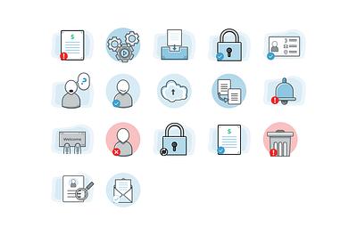 Icons made for a project design illustration ui ux vector