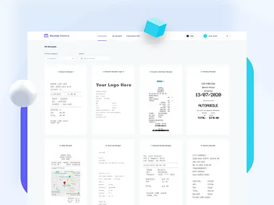 Online Receipt Generator - Receipt Makerly app bill builder customization customize design generator interface maker receipt template ui ui design ux