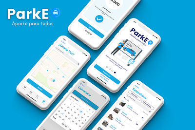 App móvil para reservar y publicar estacionamientos adobexd app appmovil car chile design diseñador diseñadora ios iphone job product productdesign rentacar startup talent ui ux uxdesign uxui