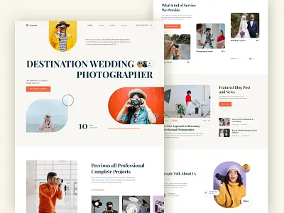 Photographer Portfolio Website clean ui ecommerce event folio hello dribbble home page landing page model photo photograper photography photoshot picture portfolio potraits shoot uiux videography web design website