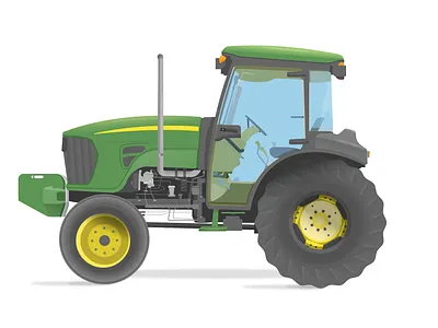 Tractor big tractors equipment farm farming farms field green harvest illustration john deer john deere power tool tractor tractors yellow