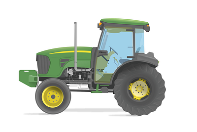 Tractor big tractors equipment farm farming farms field green harvest illustration john deer john deere power tool tractor tractors yellow