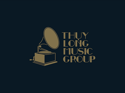 Thuy Long Music Group No2 - for Sale 2020 branding design gramophone graphic design illustration label ldk le dang khoa logo music music group old school proposal retro saigon thuy long tlmg vietnam vintage