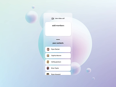 Video Calling App Animation animation colors creative creative agency design fluid fluidanimation illustration interaction microanimation uidesign ux design vector videocall