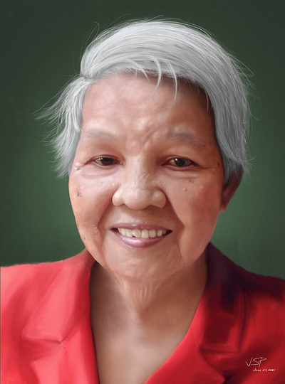 Nanay illustration portrait procreate