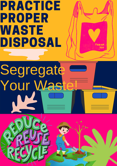 waste management graphic design illustration poster waste