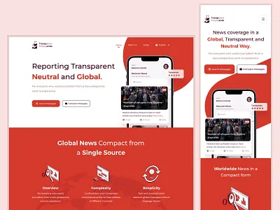 Transparent Propaganda 2d adobe brand identity clean design elegant figma graphic design illustration inspiration journalism landing page minimalist news photoshop trending ui uiuxdesign ux website design