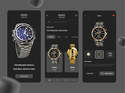 Watch order ui 3d animation branding daily ui graphic design logo motion graphics ui ux