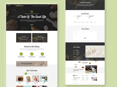 Alie's Bakery - Bakery Shop Website Design bakery shop bakery store bakery store design bakery website design landingpage ui uxdesign web design website websitedesign