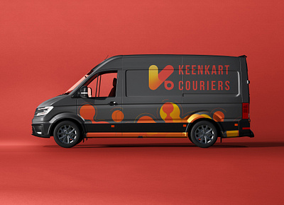 Keenkart Couriers advertisement brandcreation brandidentity branding design drawing graphic design illustration logo minimallogo packaging vector