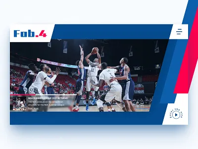 NBA Landing Page banner basketball club colors design game glassmorphic glassmorphism homepage landing page nba sport sport club sport event sport news sports team typography ui web