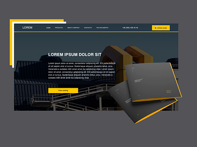 Corporate website with catalog design figma industry ui ux webdesign website wordpress