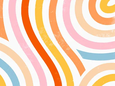 Color Pop 70s abstract abstract art blue colorful colors design digital art pink red seventies shape swirls vibrant colors yellow