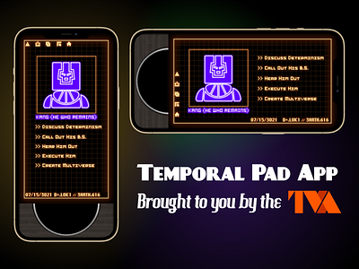 Loki Temporal Pad App