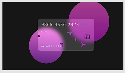 My First Glassmorphism Card adobe xd app design figma graphic design icon illustration logo typography ui ux