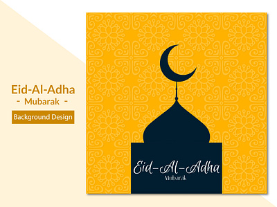 Awesome eid al adha mubarak background design 2d 3d branding clean concept creative eid eid al adha eid mubarak flat illustration islam minimal qurban simple social ui ux