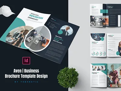 Aven | Business Brochure Template Design By Websroad advertising bifold brochure business consultancy corporate cover creative design fashion flyer illustration logo magazine media modern multipurpose template