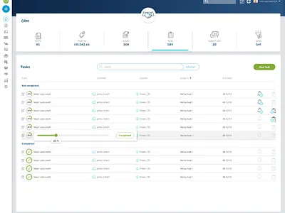 CRM creative crm product design sas system ui ux
