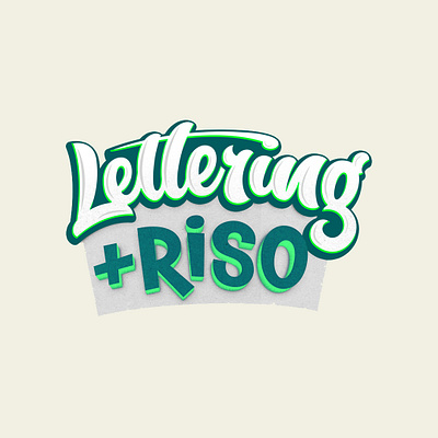 Lettering & Riso lettering logo script