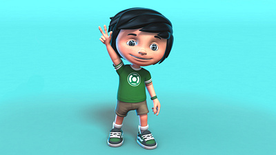 Junior 3d character lighting look development rendering