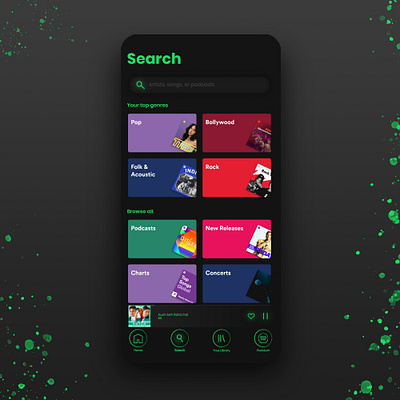 Spotify Glow UI 3d branding graphic design neumorphism ui ux