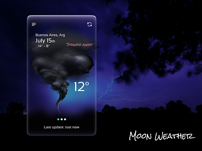 Maratón UI - Daily Challenge #02_Weather App app design graphic design illustration typography ui