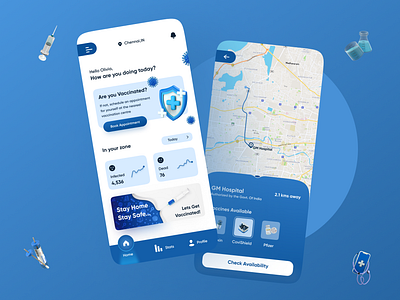 Covid Vaccination Scheduler App 3d animation cleanui covid covid app dailyui design designer graphic graphic design minimal minimalism minimalist modern trend ui ui designer ux vaccination vaccine app