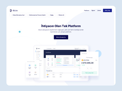 BiLira | Platform Page app clean dashboard design landing page minimal platform ui ux website