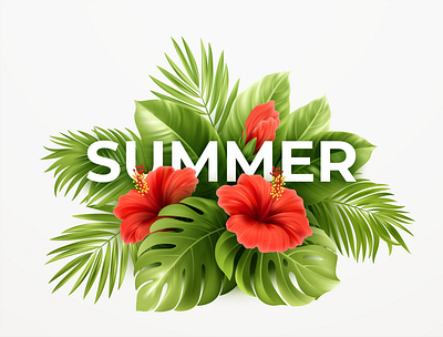 Tropical Summer Background illustration