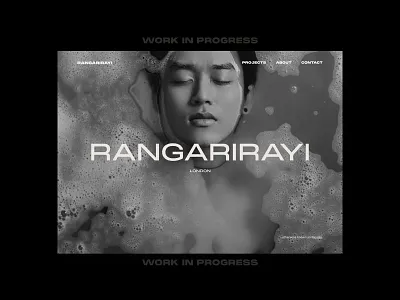 WIP - Photographer Portfolio #Homepage branding design flat homescreen minimal photographer portfolio ui web website