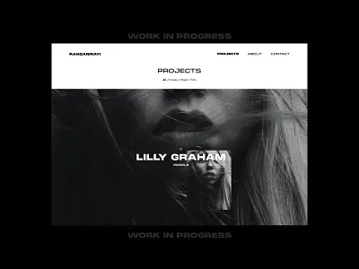 WIP - Photographer Portfolio #Gallery Hover design flat gallery minimal portfolio ui website