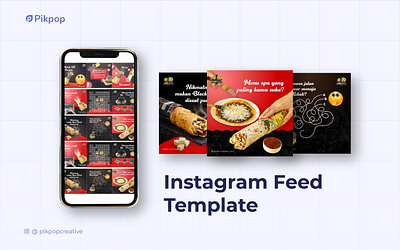 Food Instagram Feed Template design feed food graphic design ideas illustration instagram social media