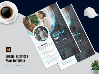 Bosim | Business Flyer Template By Websroad annual branding brochure business company corporate design fashion flyer illustration layout magazine marketing presentation project report template