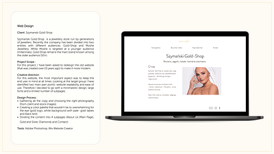 Website Design: Gold-Shop branding graphic design logo ui website design