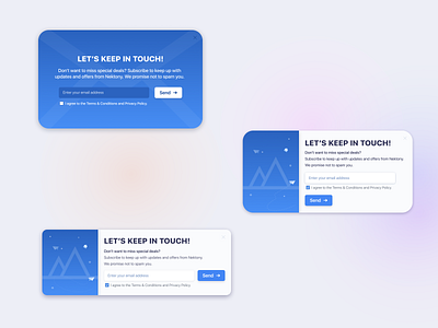 Keep in touch application clean email illustration keepintouch popup product design ui useful