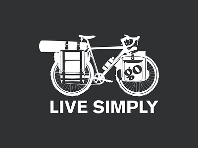 LIVE SIMPLY - PATAGONIA adventure bike travel branding graphic design illustration illustration digital illustrator live simply patagonia tourism travel